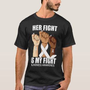 Camiseta Mão Sua Luta É Minha Luta Contra A Cegueira Sensib