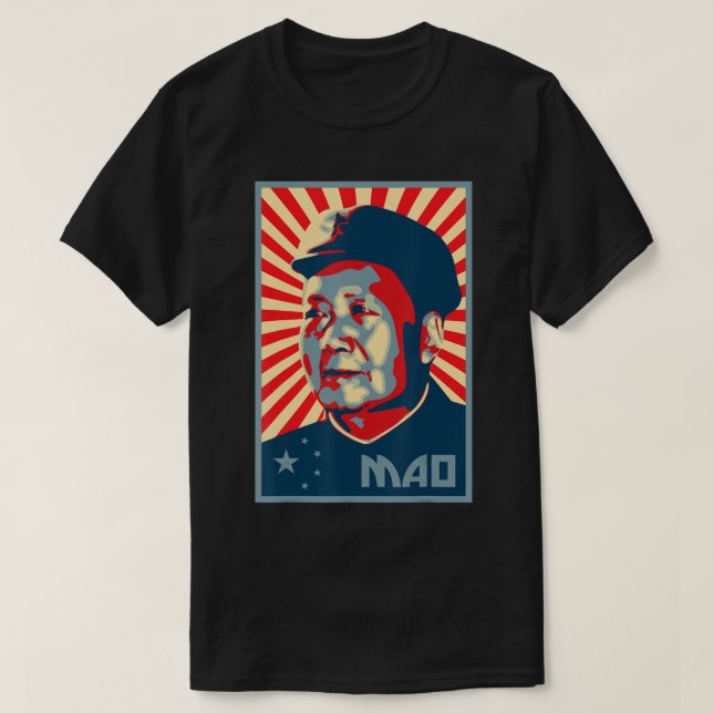 Camiseta Mao Zedong Tse Tung Presidente Mao China Pat (Frente do Design)