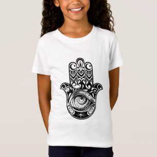 Camiseta Mão Zendoodle de Hamsa