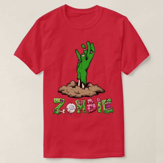 Camiseta Mão Zombie 3 (Frente do Design)