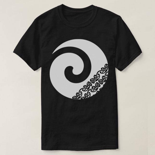 Camiseta Maori Koru New Begnings Icon White (Frente do Design)