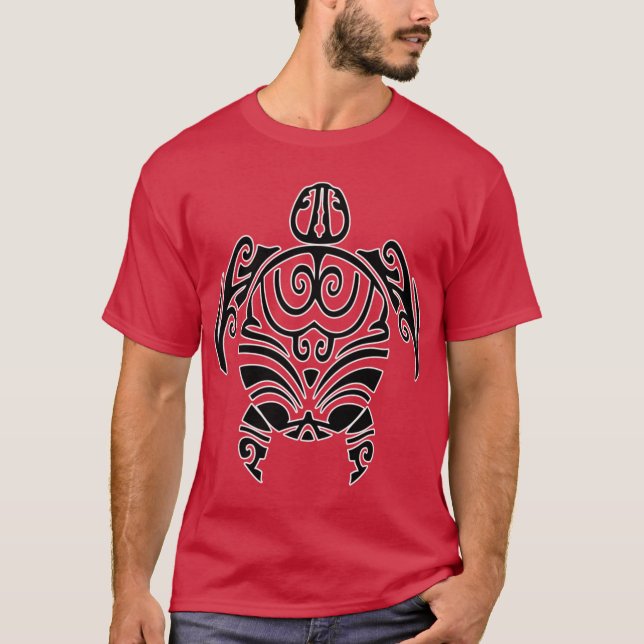 Camiseta maori turtle turtle tribal tattoo boy (Frente)