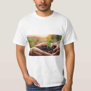 Camiseta "Mãos à Esperança: Enfermando a Natureza"