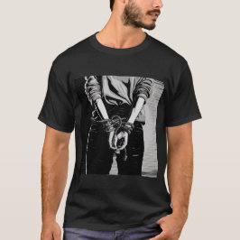 Camiseta Mãos atadas Shibari BW ilustração