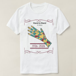 Camiseta Mãos Dadas por um Século Mosaico História Negra C