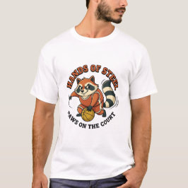 Camiseta Mãos de Aço Patas na Quadra de Basquete de Guaxini