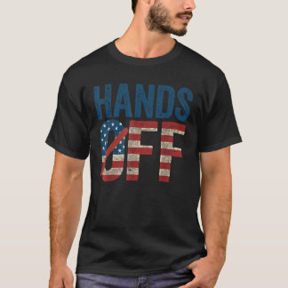 Camiseta Mãos de Bandeira Americana Direitos Incomodados EU