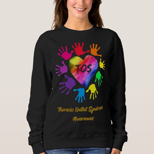 Camiseta Mãos de consciência da Síndrome da Tomada Torácica (Frente)
