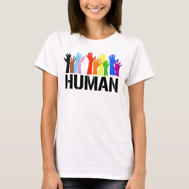 CAMISETA MÃOS DE ORGULHO HUMANO (Frente)