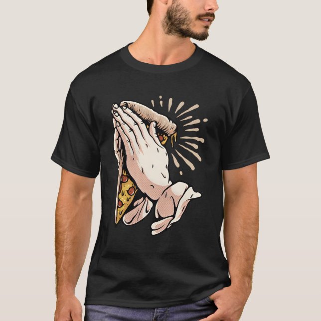 Camiseta Mãos de pizza (Frente)
