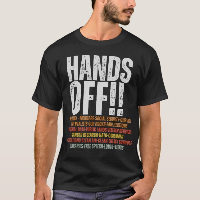 Camiseta Mãos De Protesto, Ativismo Político, Salvar Públic (Frente)