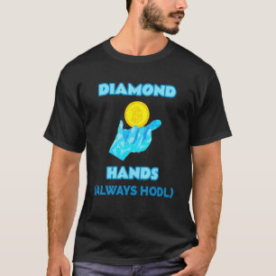 Camiseta Mãos Diamantes Sempre Forradas - Bitmoney T Cripto