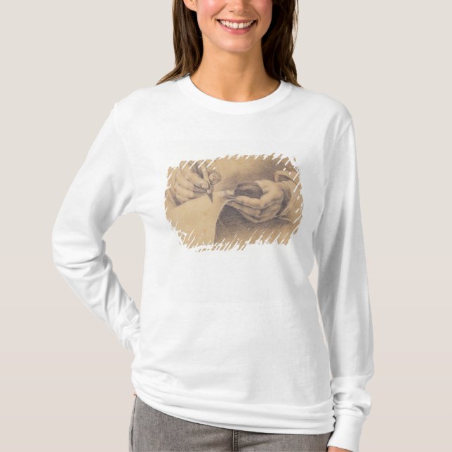 Camiseta Mãos do desenho, 1798 (Frente)