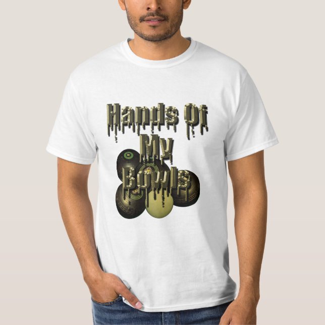 Camiseta Mãos Engraçadas Dos Meus Bolinhos De Leão, (Frente)
