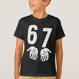 Camiseta Mãos Engraçadas Meme Engraçado 67 Seis