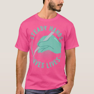 Camiseta Mãos Estacionadas Salva Vidas - Médico Engraçado -