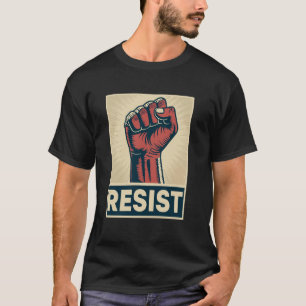 Camiseta Mãos Fora da Nossa Democracia - RESISTA - Clássico