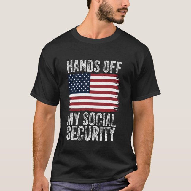Camiseta Mãos Fora da Previdência Patriótica (Frente)