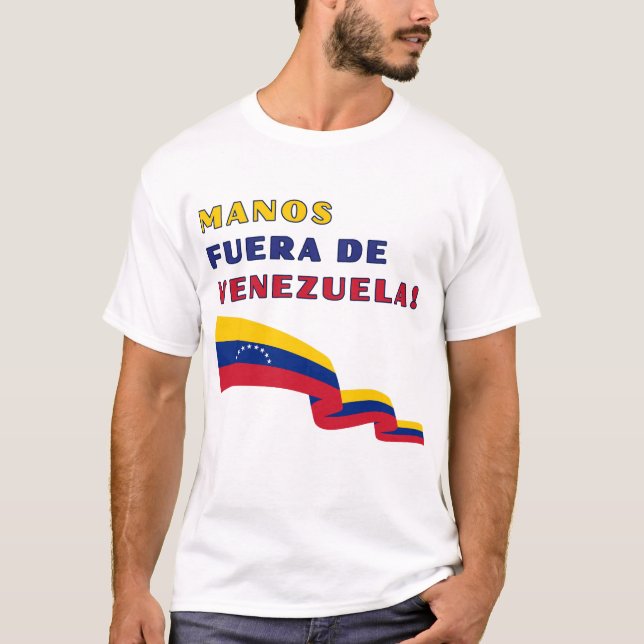 Camiseta Mãos Fora da Venezuela (Frente)