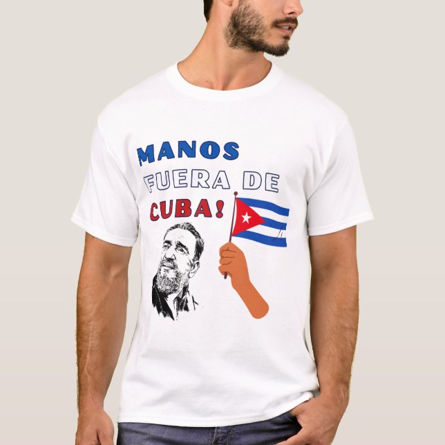 Camiseta Mãos fora de Cuba! (Frente)
