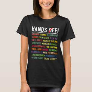 Camiseta Mãos Fora De Medicaid Medicare Segurança Social Tr
