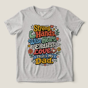 Camiseta Mãos Fortes, Coração Sábio, Amor Sem FimPersonaliz