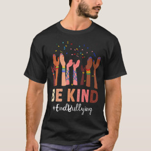 Camiseta Mãos Gentis Inclusão Dia da Unidade Anti-Bullying