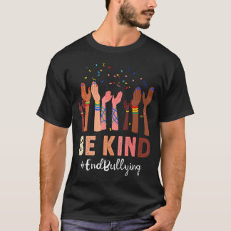 Camiseta Mãos Gentis Inclusão Dia da Unidade Anti-Bullying