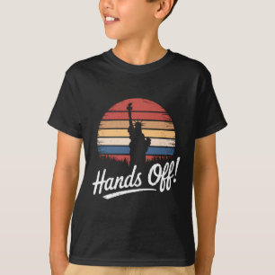 Camiseta Mãos Para Fora Da Estátua De Protesto Da Liberdade