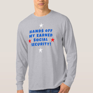 Camiseta Mãos Para Fora Da Minha Segurança Social