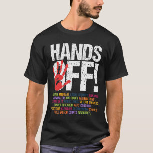 Camiseta Mãos para fora do protesto April 5 Resistência Ant
