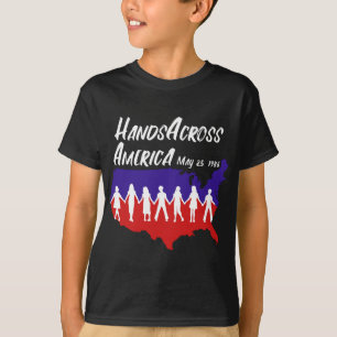 Camiseta Mãos Pela América 25 de maio de 1986 Homens Mulher