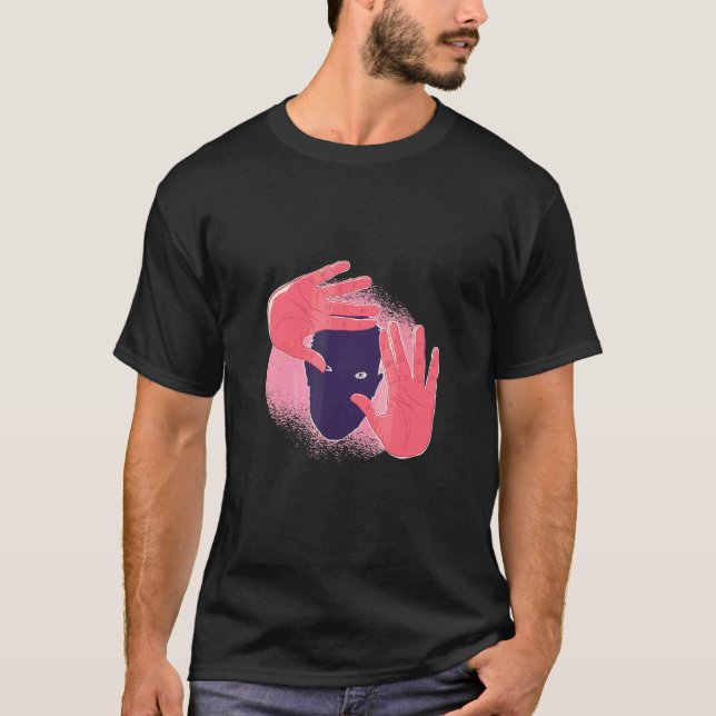 Camiseta Mãos Sem Fato Assustadoras (Frente)