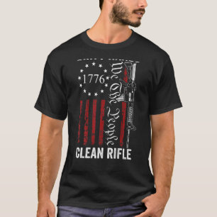 Camiseta Mãos Sujas Limpas Rifle Pro Guns Alteração no segu