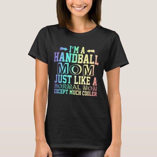 Camiseta Mãozinha Engraçada, as citações da Mãe de Handball (Frente)