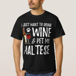 Camiseta Mãozinho de cão amante de vinho mãe  Amantes engra