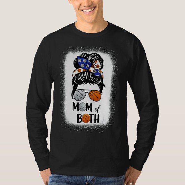 Camiseta Mãozinho De Voleibol Mãe De Basquete Mãe De Ambos  (Frente)