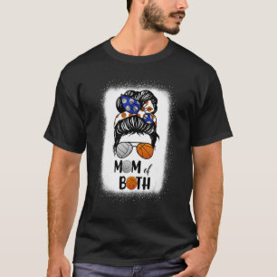 Camiseta Mãozinho De Voleibol Mãe De Basquete Mãe De Ambos