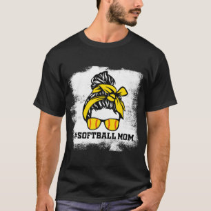 Camiseta Mãozinho Softball Mãe A Vida Sangrou O Dia Do Jogo
