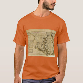 Camiseta Map of the State of Maryland 1795