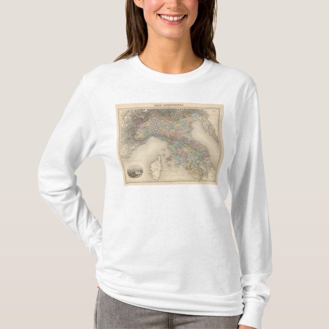 Camiseta Mapa 2 de Italia (Frente)