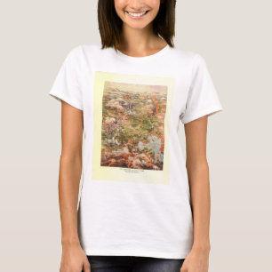 Camiseta Mapa Aéreo de 1910 - Parque Nacional de Yellowston