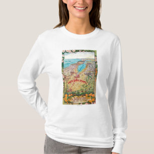 Camiseta Mapa aéreo de Santa Clara County
