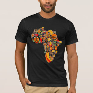 Camiseta Mapa africano