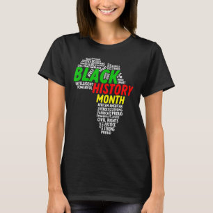 Camiseta Mapa Africano do Mês da História Negra
