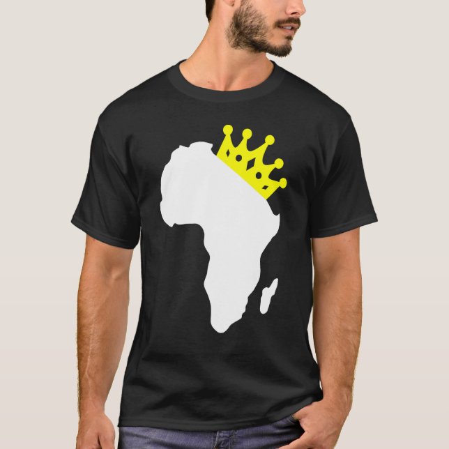 Camiseta Mapa Africano do Orgulho Negro Melanin 2020 (Frente)
