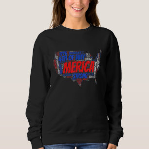Camiseta Mapa Americano Dos EUA 4 De Julho Patriótico Dia D