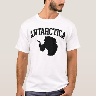 Camiseta Mapa Antártico Da Antártica