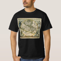 Mapa Antigo, 1596, America Sive Novus Orbis
