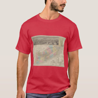 Camiseta Mapa Antigo da Califórnia 1860